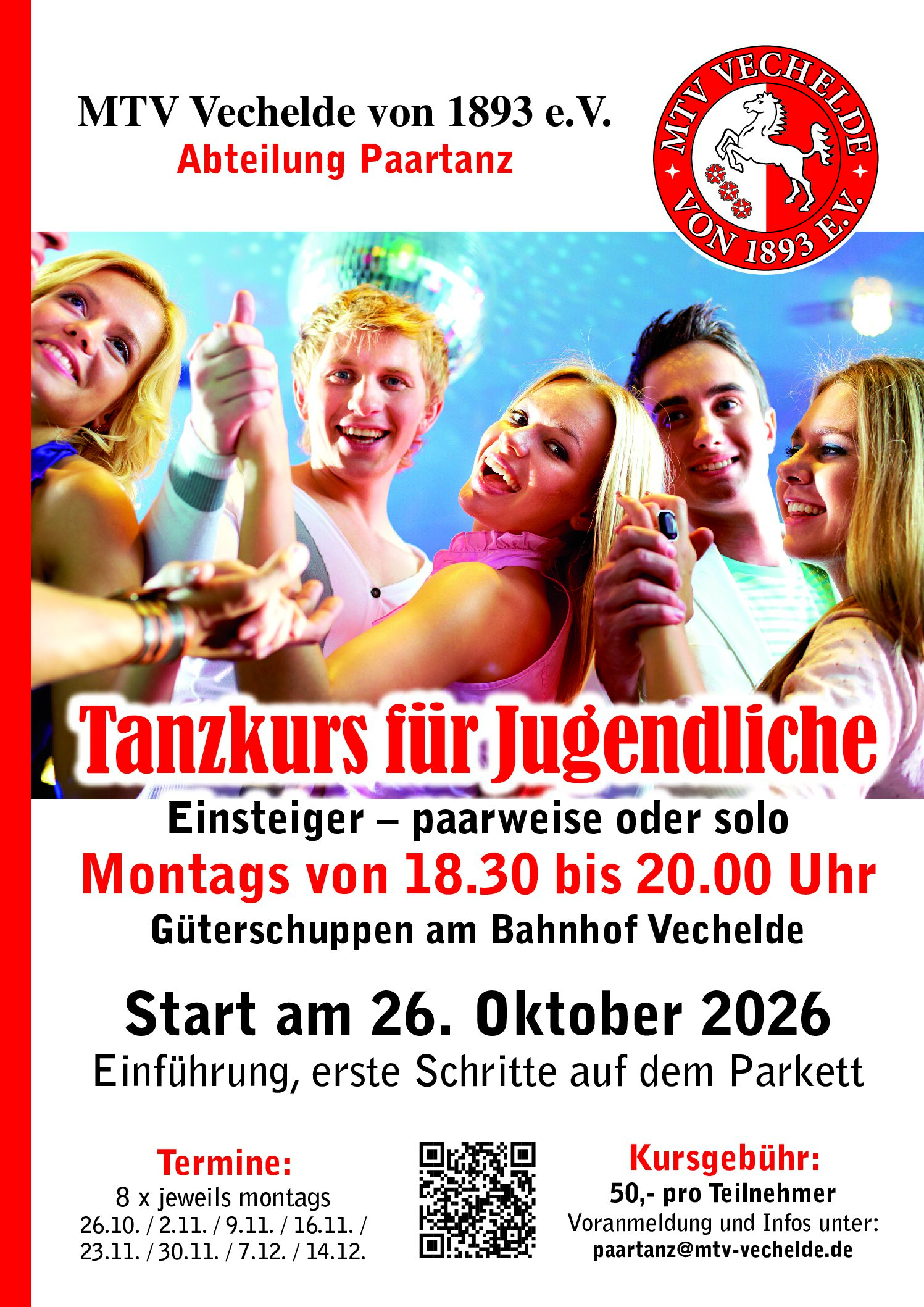 Tanzkurs für Jugendliche