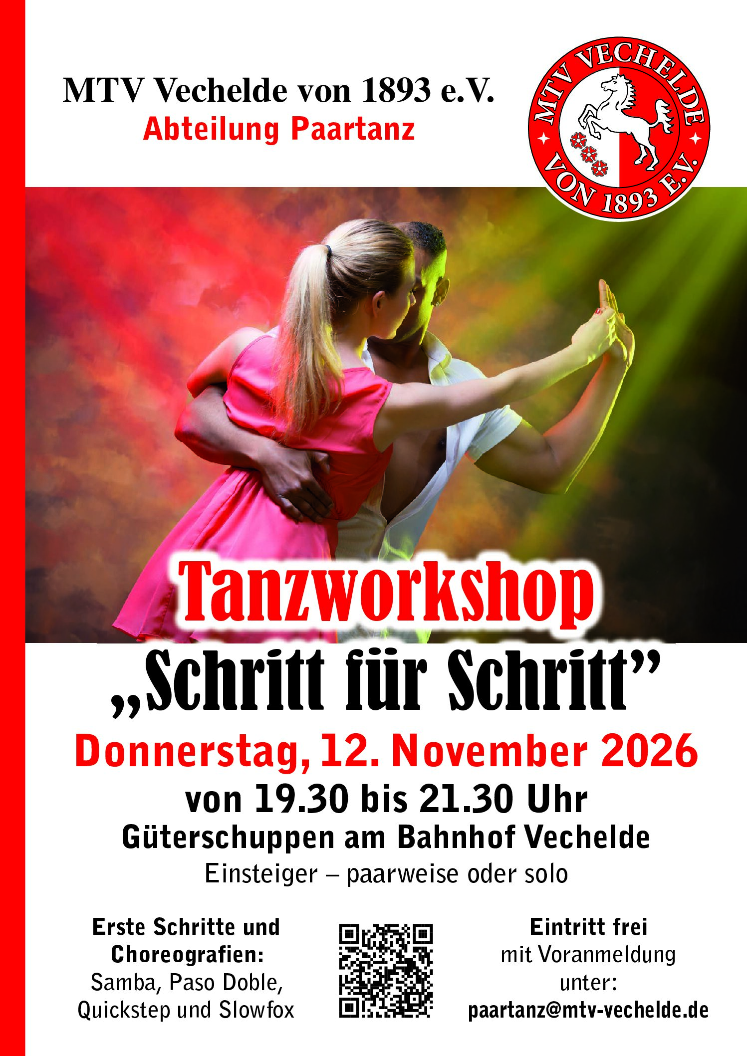 Tanzworkshop „Schritt für Schritt”
